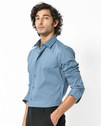 PLAIN SHIRT BENEDICT - LIGHT BLUE