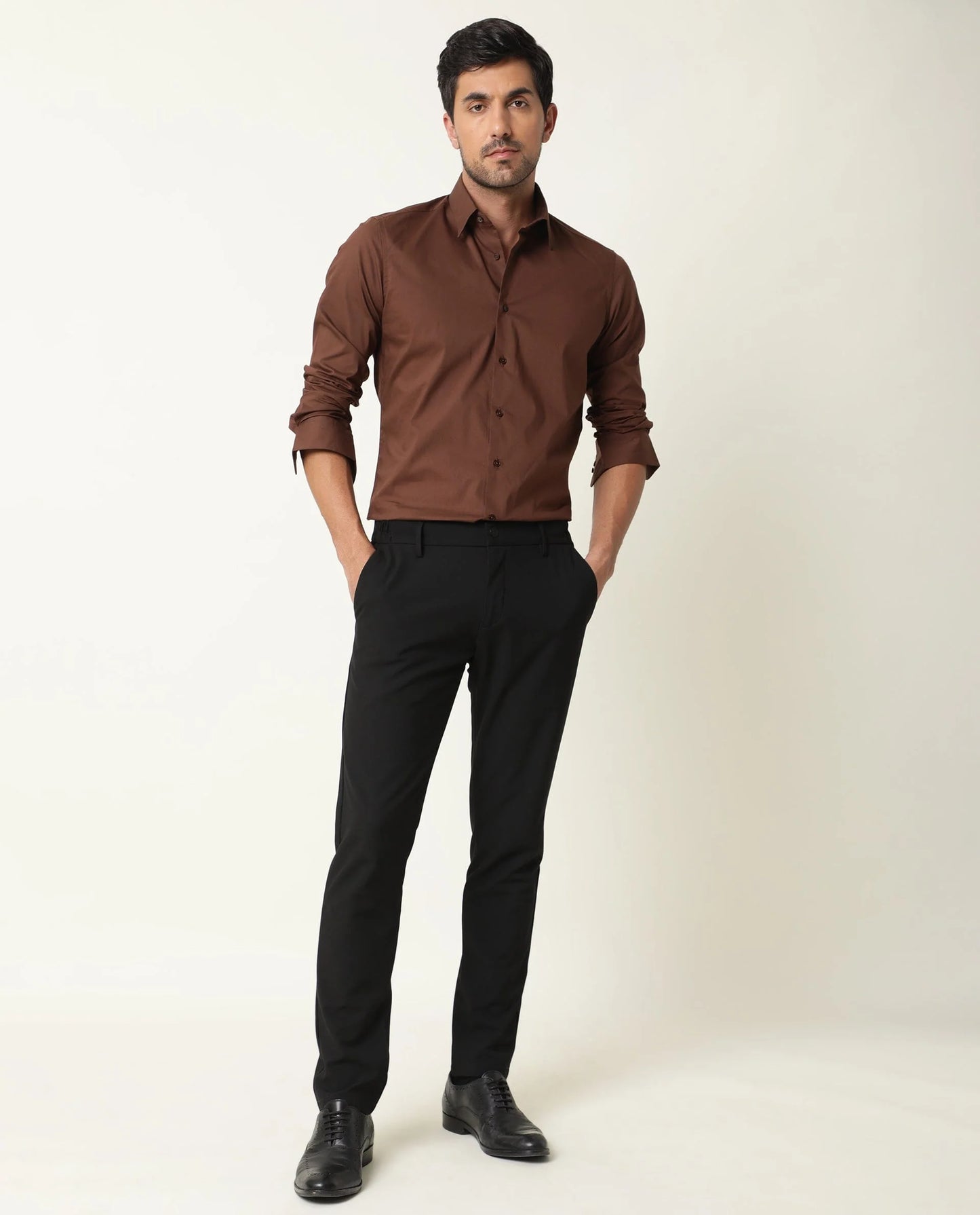 PLAIN SHIRT BENEDICT - BROWN