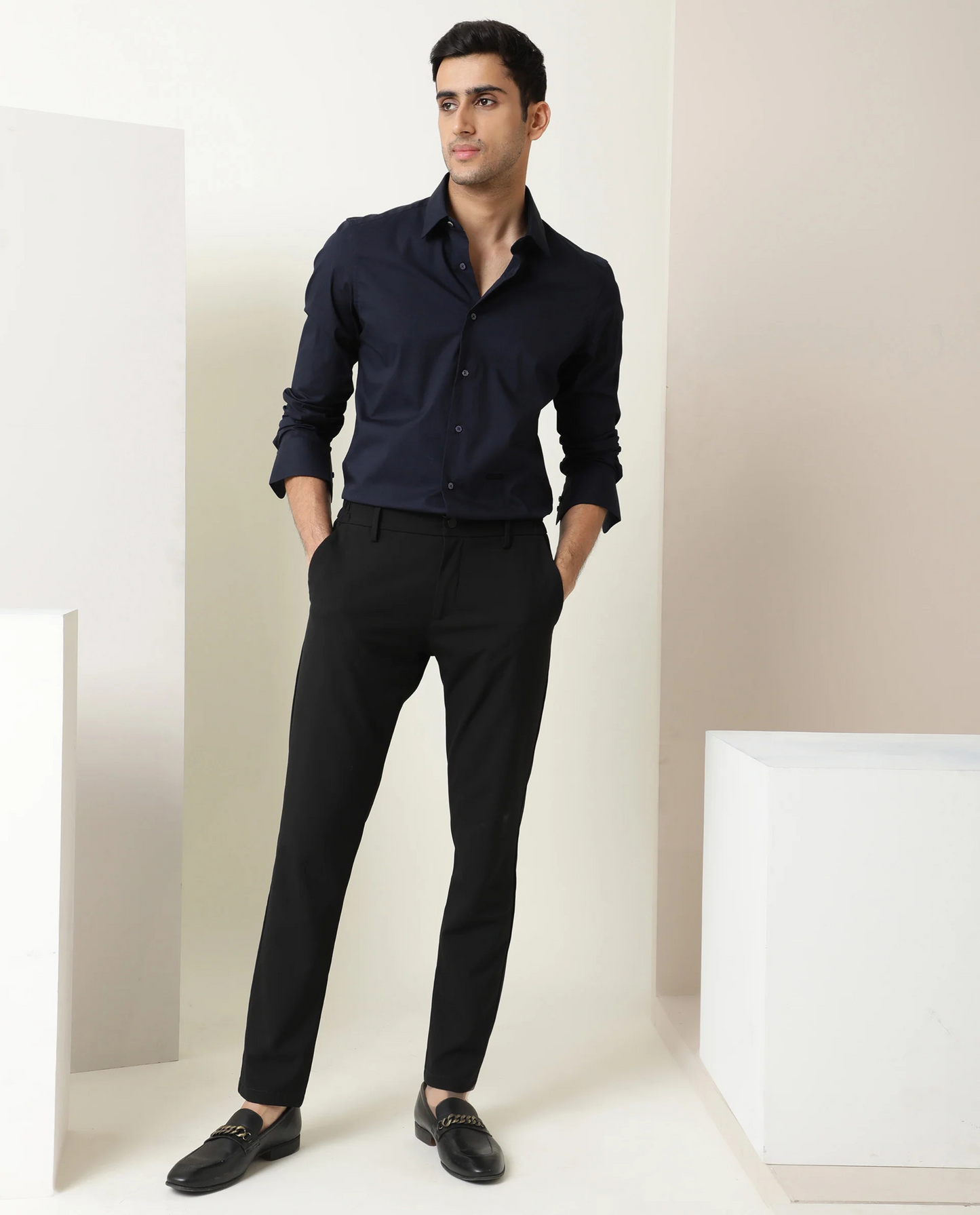 PLAIN SHIRT BENEDICT - DARK NAVY